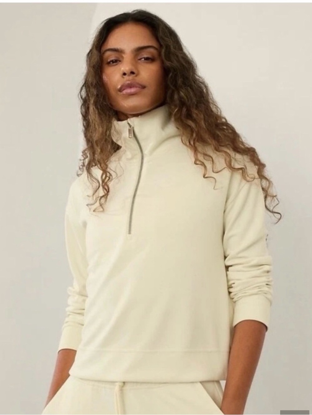 Athleta Seasoft Classic 1/4 Zip Sweatshirt